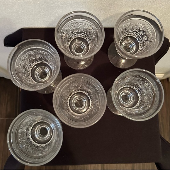 Set of 6 Duncan and Miller vintage Sandwich wine glasses. - Picture 4 of 7
